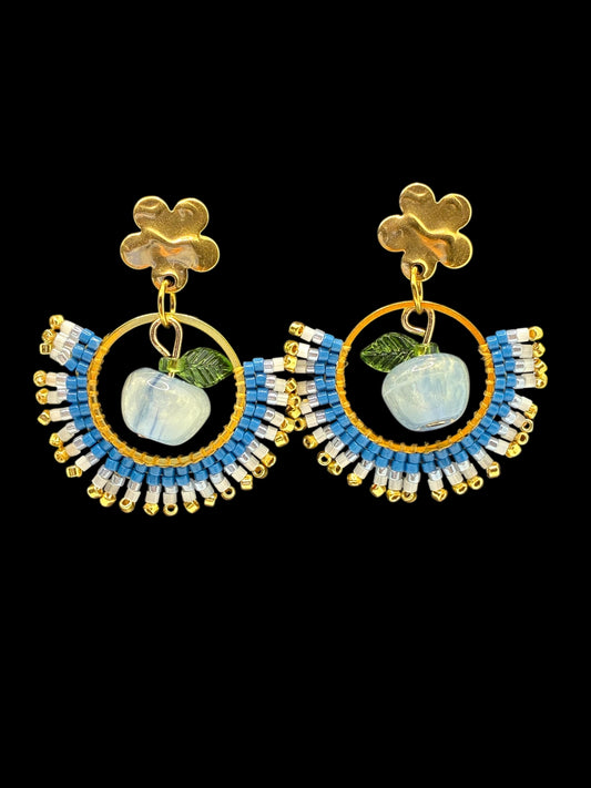 Boucles d'oreilles "Vergers de Provence"