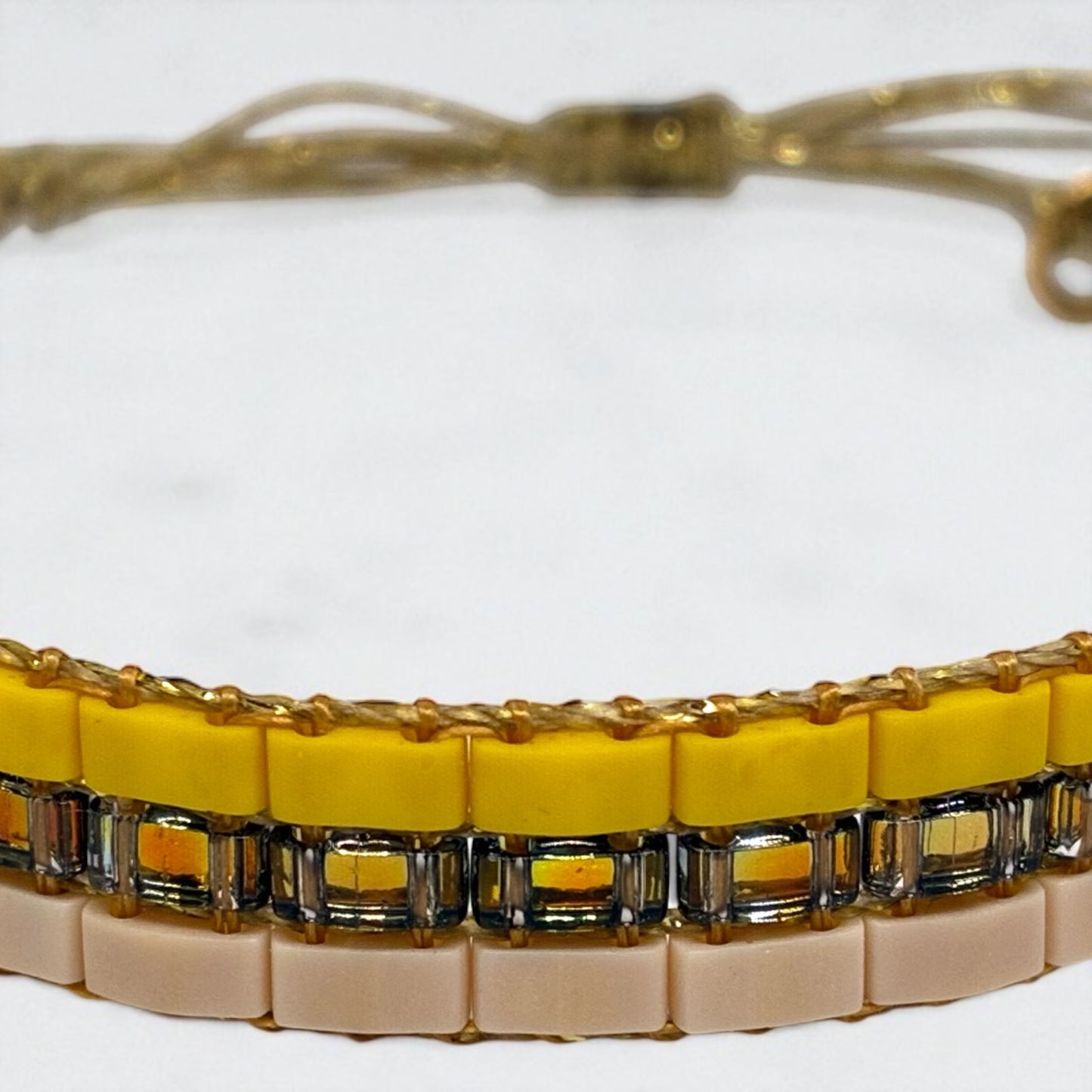 Bracelet en perles tissées "Vallon des Auffes"