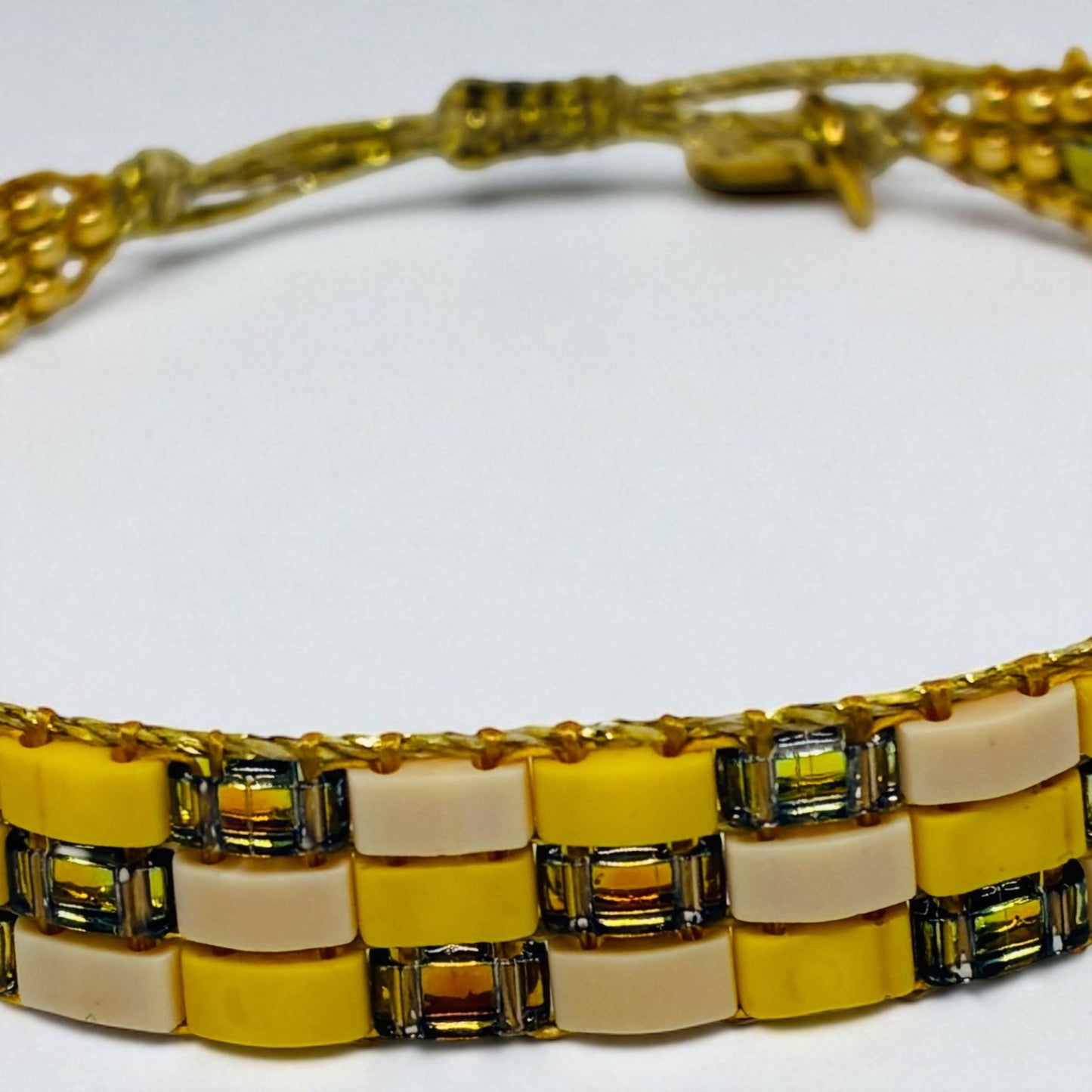 Bracelet en perles tissées "Vallon des Auffes"