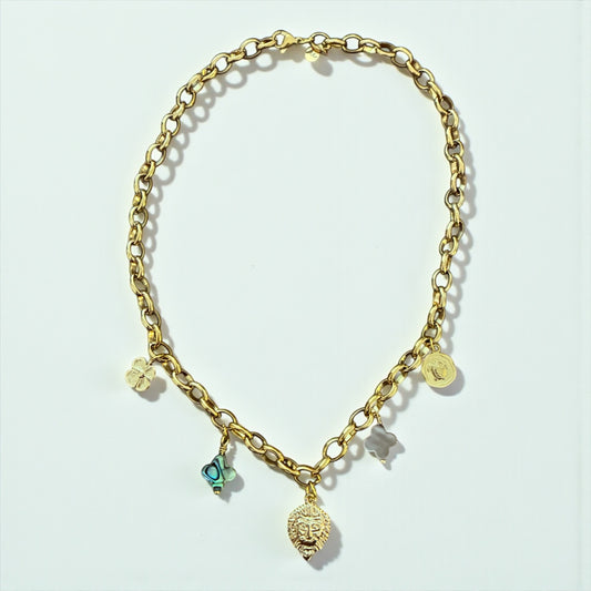 Collier à breloques "Goudes so good"