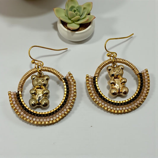 Boucles d'oreilles "Visite à Uzès"