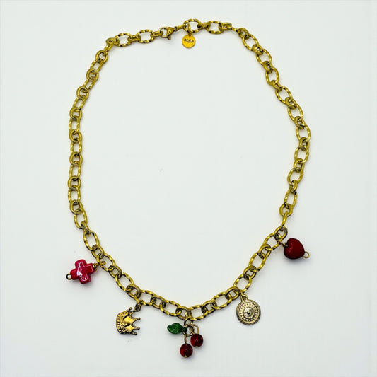 Collier à breloques "Goudes so good"