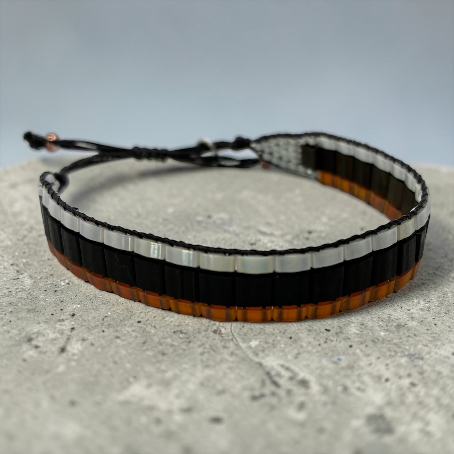 Bracelet en perles tissées "Vallon des Auffes"