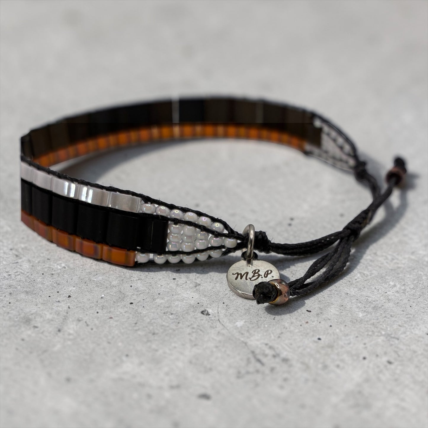 Bracelet en perles tissées "Vallon des Auffes"