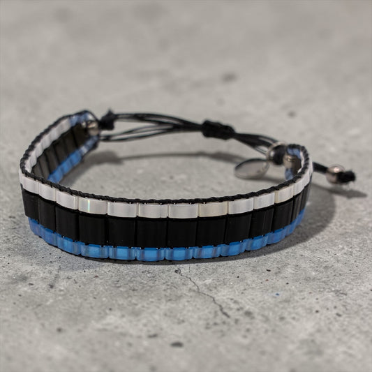 Bracelet en perles tissées "Vallon des Auffes"