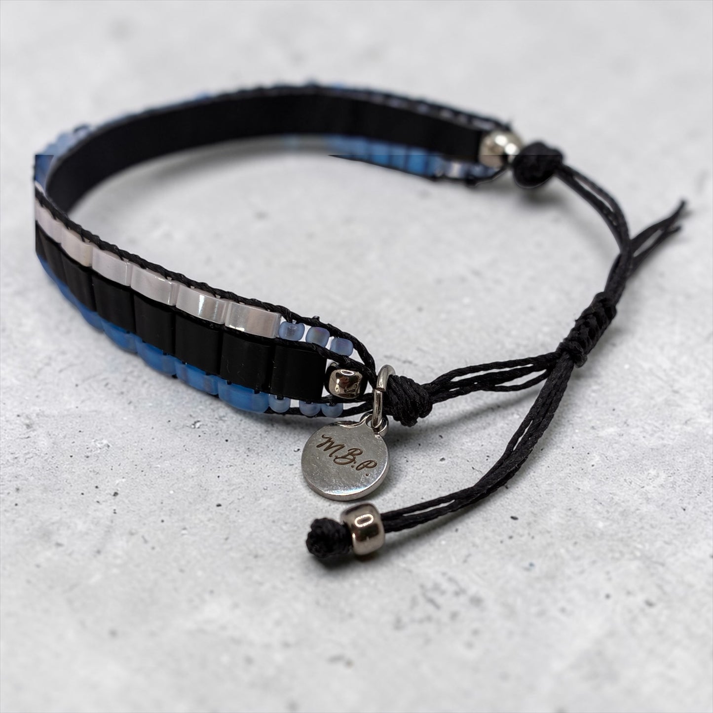 Bracelet en perles tissées "Vallon des Auffes"