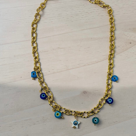 Collier à breloques "Goudes so good"