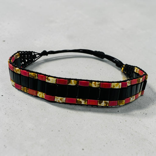 Bracelet en perles tissées "Vallon des Auffes"
