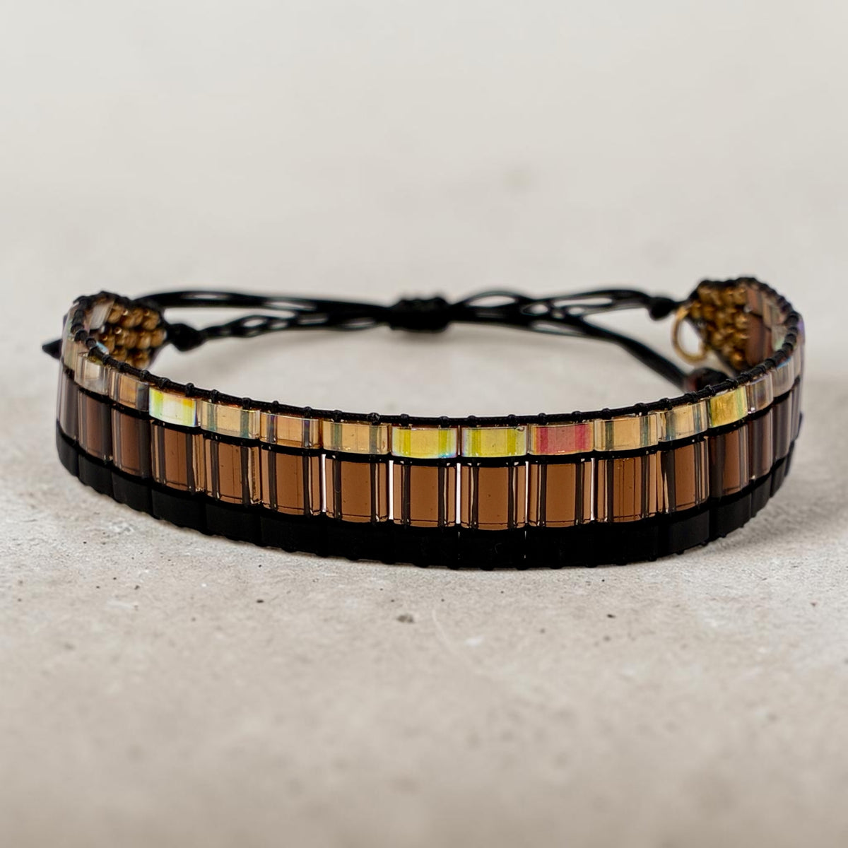 Bracelet en perles tissées "Vallon des Auffes"